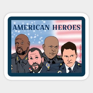 American Heroes Sticker